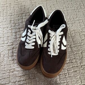 Women’s Brown and White Sneakers